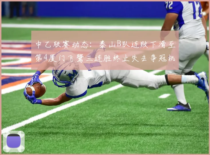 中乙联赛动态：泰山B队连败下滑至第4厦门飞鹭三连胜终止失去争冠机会